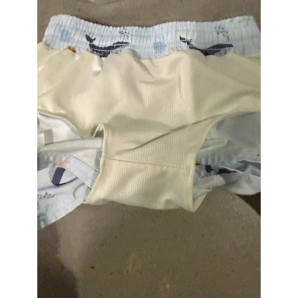 Quince Toddler Swim Trunks 18-24M Under the Sea Print‎ Recycled Eco Beach Shorts